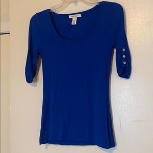 White House Black Market Royal Blue Top